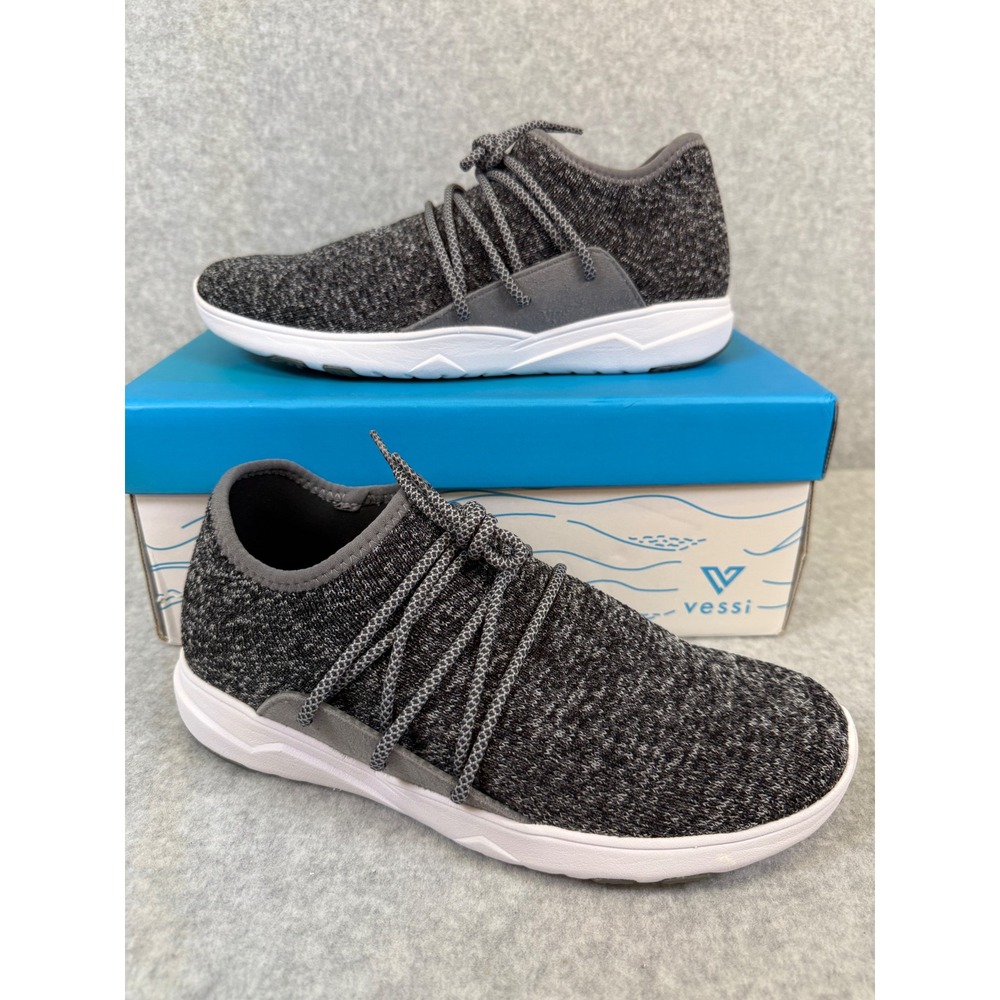 Vessi Cityscape‎ Charcoal Gray Knit Sneakers Mens Size 7 Casual Shoes